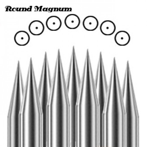 Premium M Taper Stacked Magnum Tattoo Needles Round Curved Magnum