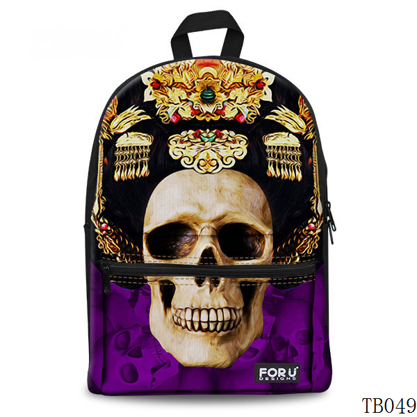 Skull Tattoo Bag For Artist Purple