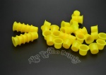 Hot Sell Yellow Plastic Tattoo Ink Cup With Professional Package